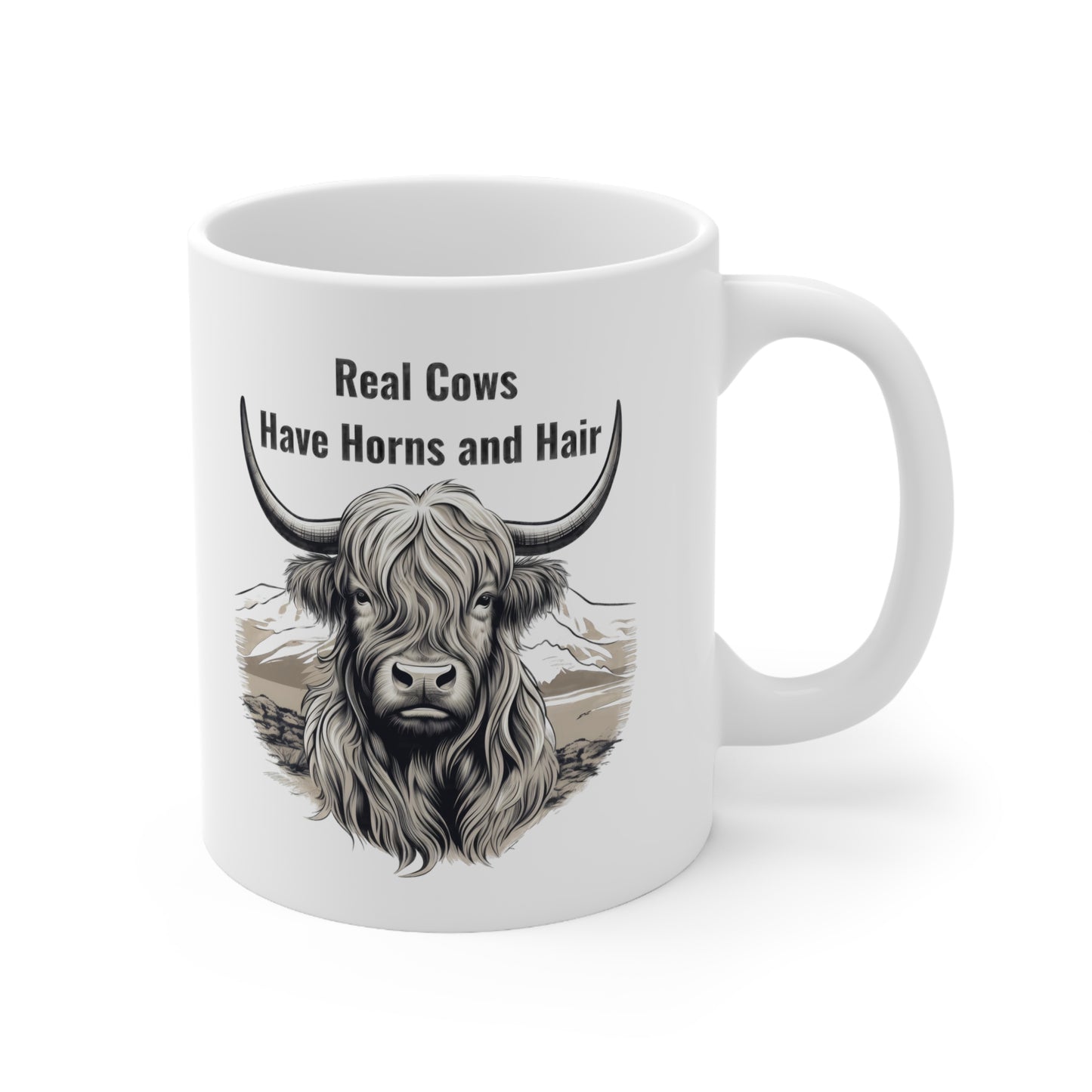 Real Cows Have Hair and Horns Mug