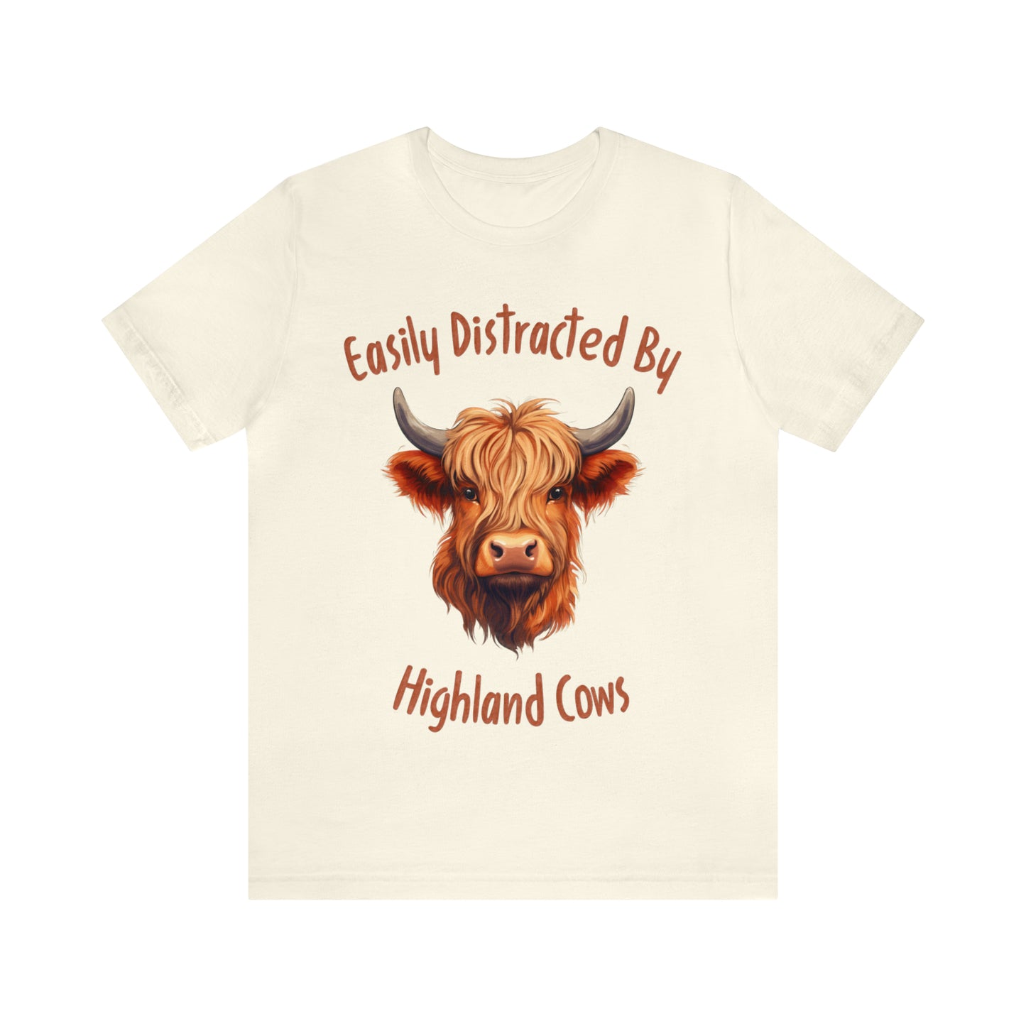 Easily Distracted By Highland Cows Tee