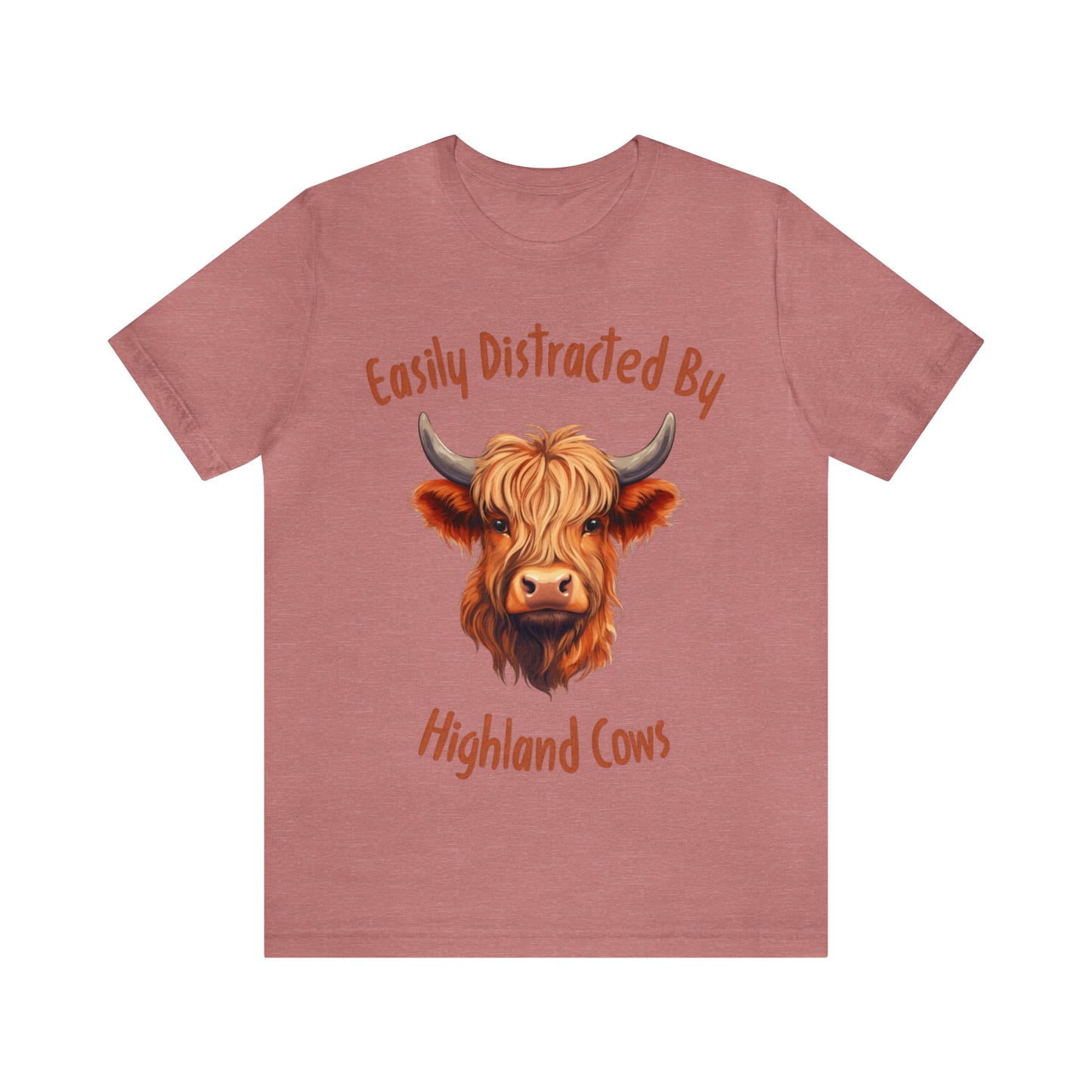 Easily Distracted By Highland Cows Tee
