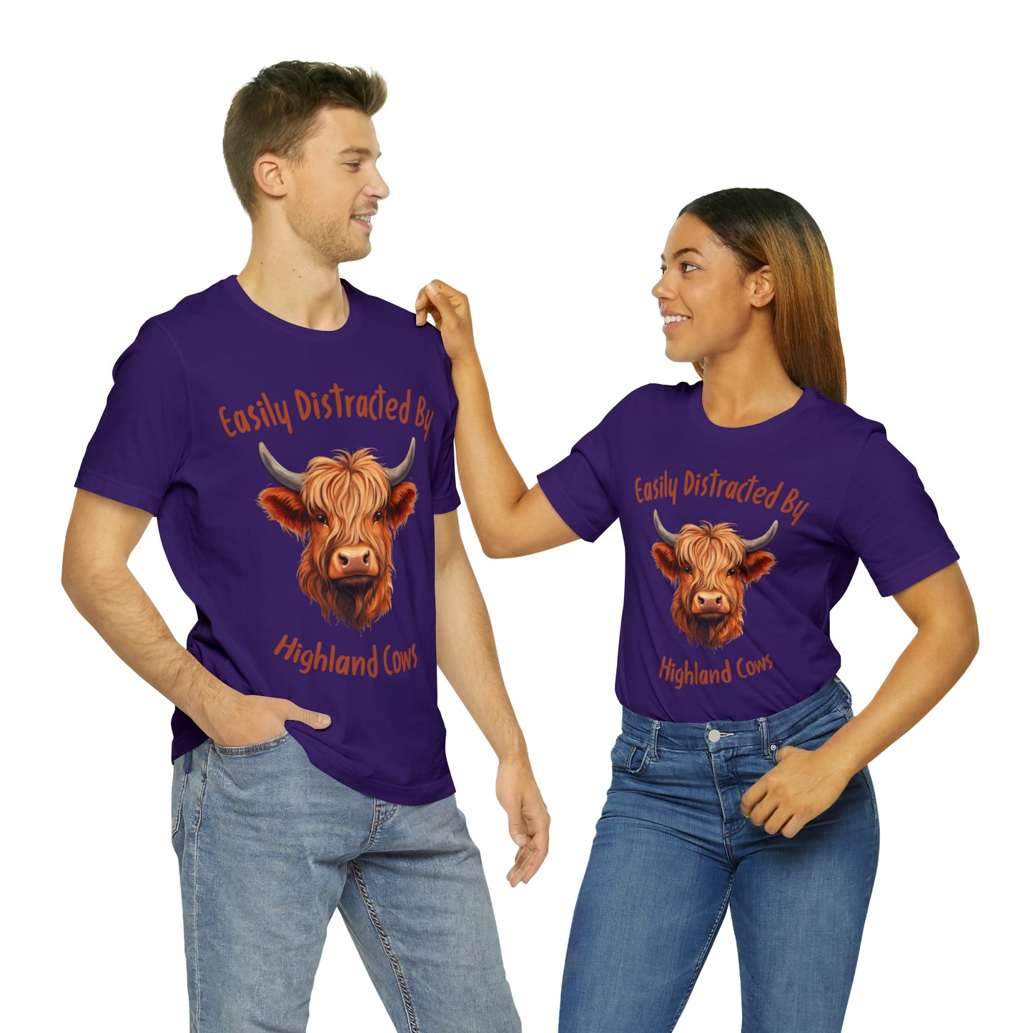 Easily Distracted By Highland Cows Tee