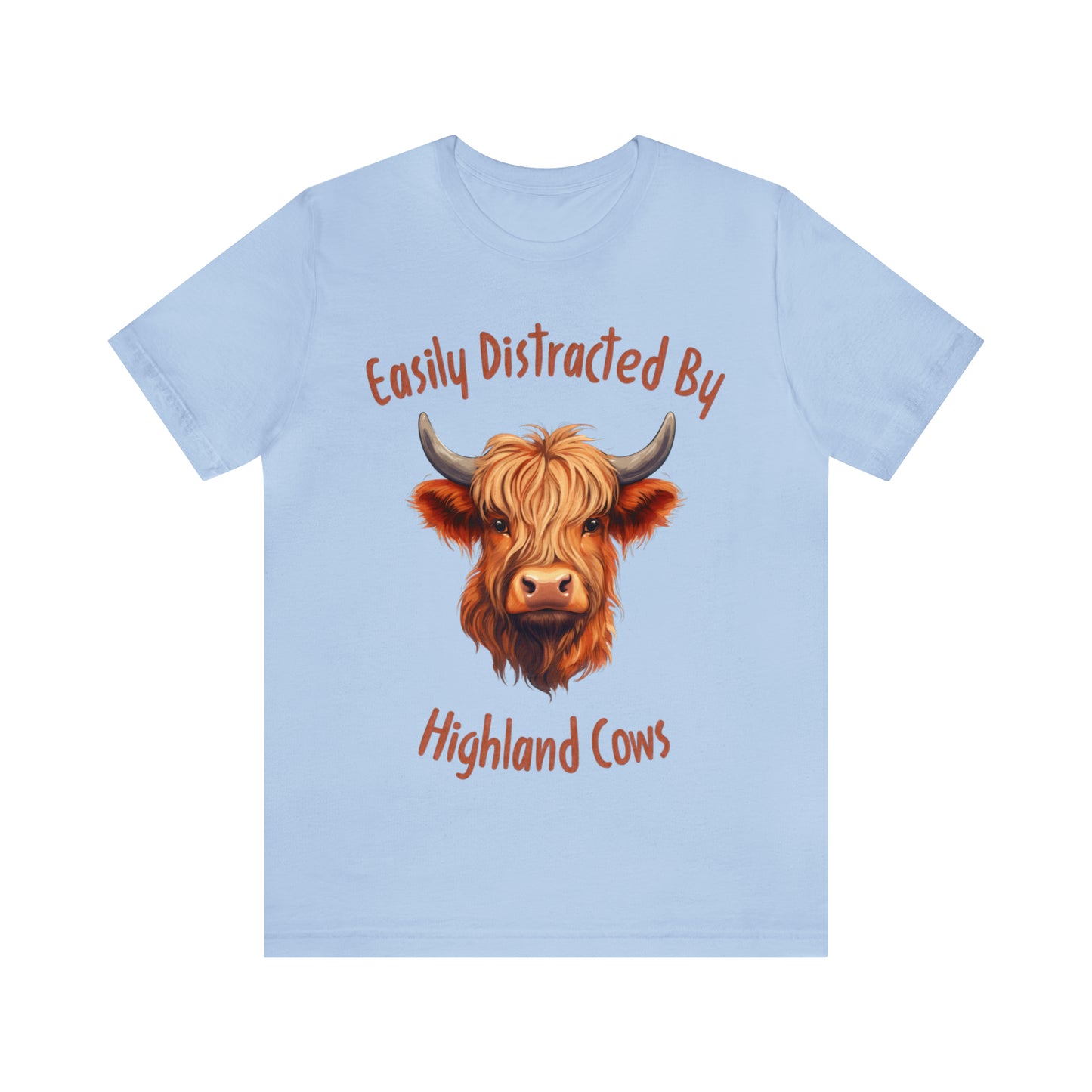 Easily Distracted By Highland Cows Tee