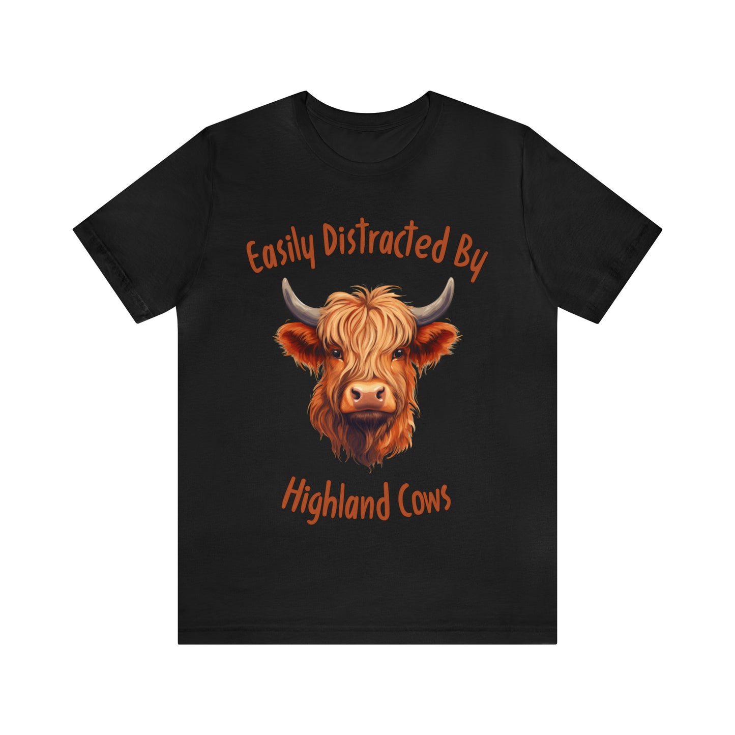 Easily Distracted By Highland Cows Tee