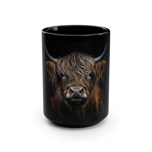 Tender Gaze of the Highland Cow Coffee Mug